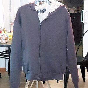 Courage Clothing co Men’s Sherpa lined grey hoodie